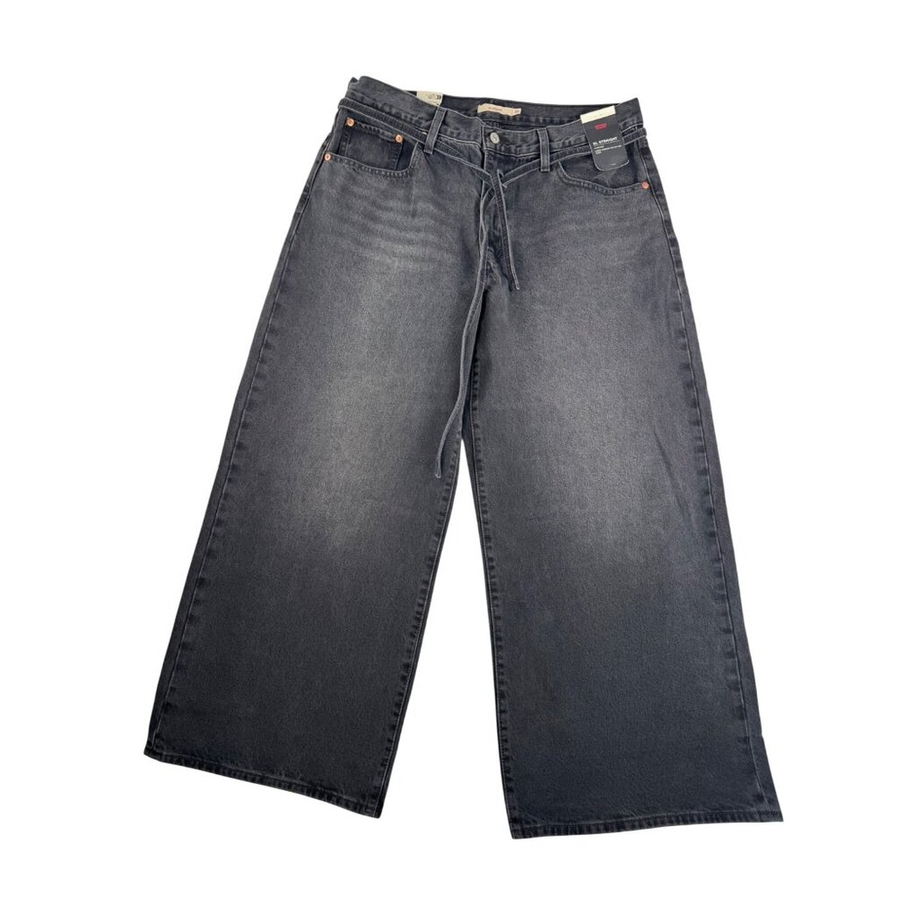 Levis XL Straight leg jeans charcoal wide 90s grunge sz 32